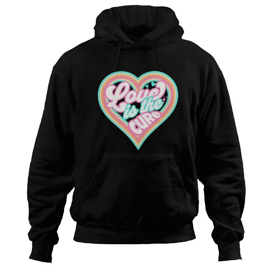 LOVE IS THE CURE (pink) Hoodies