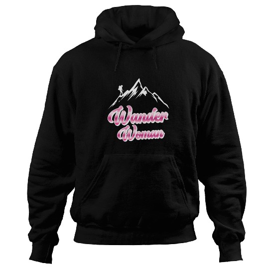 Wanderwoman Hiker Mountaineer Wanderlust Hoodies