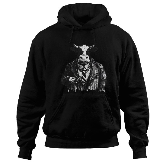 COW MOBSTER COW AS MOB BOSS COW A NOSTRA Hoodies