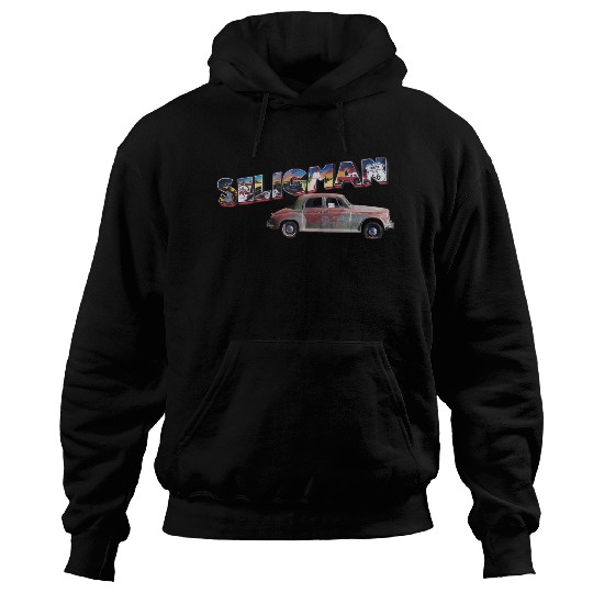 Old car city of Seligman in Arizonna, US Route 66 Hoodies