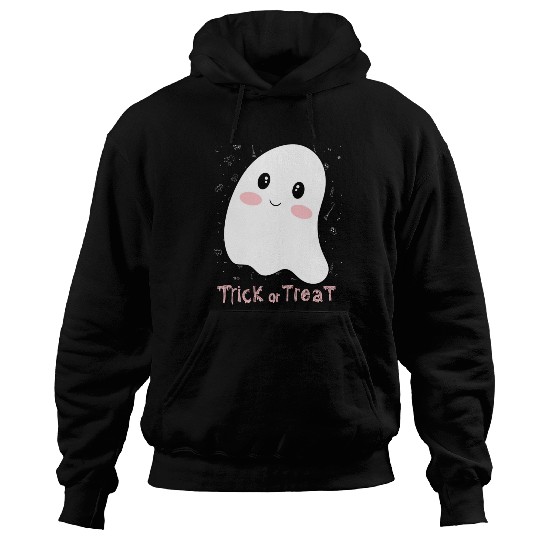 Boo Cute Ghost Halloween design trick or treat Hoodies