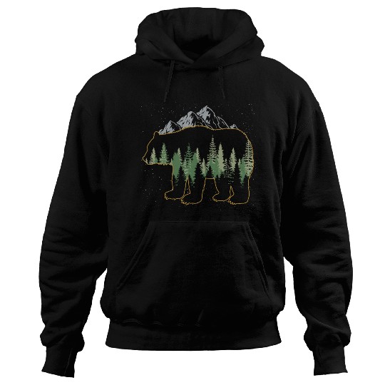 Grizzly Mountain Wildlife Bear Hoodies