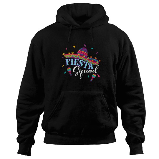 Fiesta Squad Cinco De Mayo Mexican Sombrero Family Hoodies