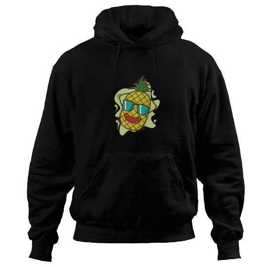 Pineapple chilling on Vacation tropical sweet Frui Hoodies