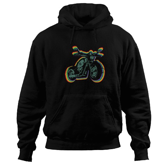 Motorcycle Ride Gay LGBTQ Rainbow LGBT Pride Month Hoodies