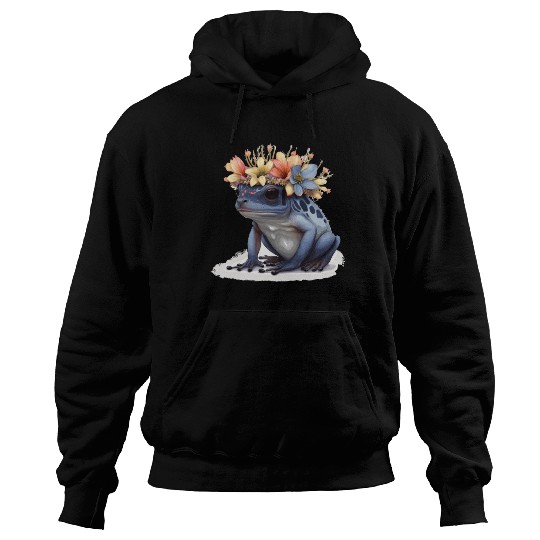 Cute Poison Dart Frog Flower Crown Amphibian Lover Hoodies