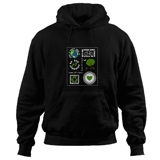 Green Eco Friendly Save Our Planet Earth Hoodies