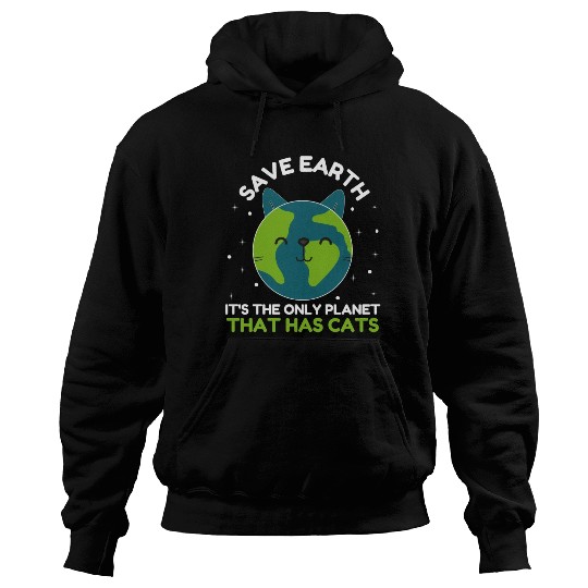 World Earth Day Anniversary Cat Lover Hoodies