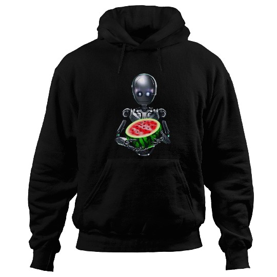 Watermelon for the robot Hoodies