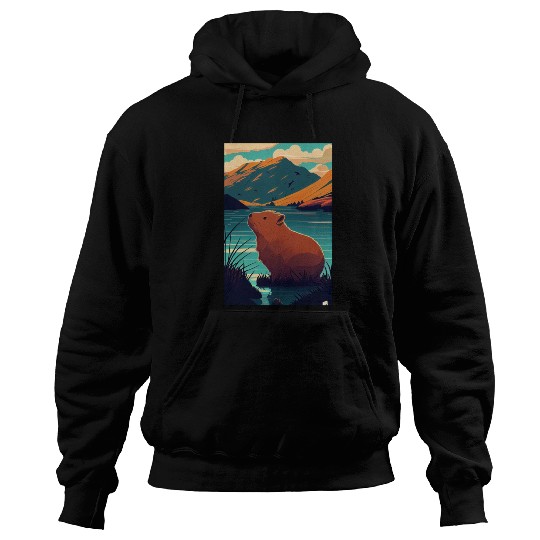 Capybara Nature Capibara Hoodies