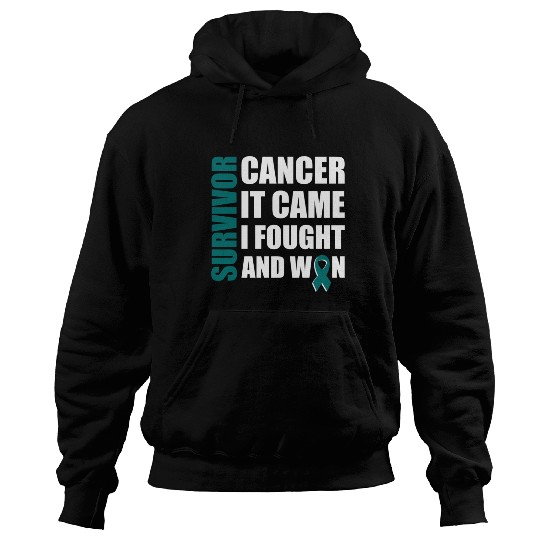 Ovarian Cancer Fight Cancer Ribbon Hoodies