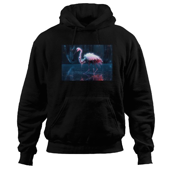 Neon Bird of Paradise Hoodies
