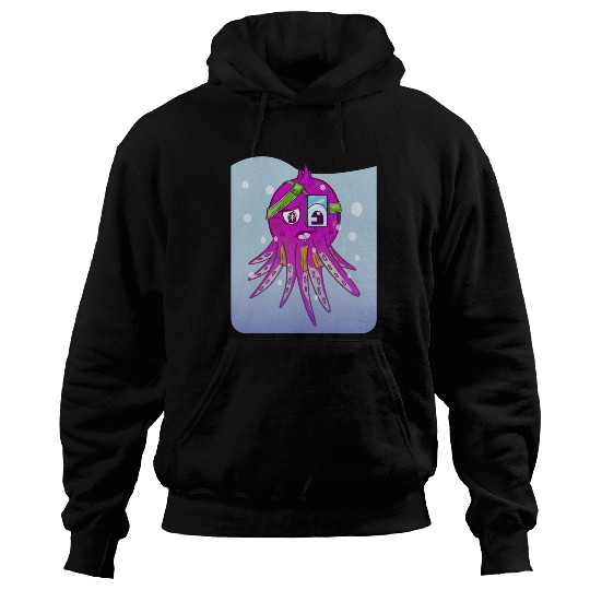 Cute pink octopus Hoodies