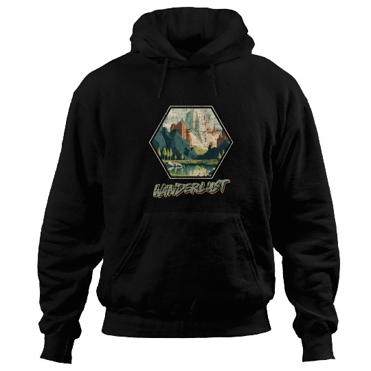 Wanderlust Mountaineer Hiking Mountain love Hoodies