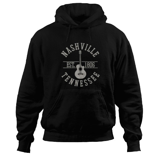 Nashville Country Music City Guitar Hoodies