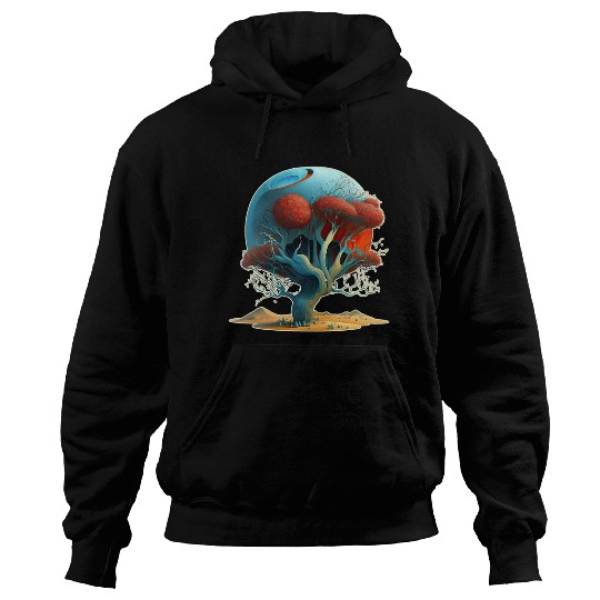 Desert Crimson Dreaming Hoodies