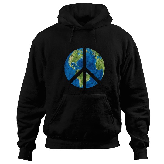 Peace On Earth World Peace Sign Hoodies