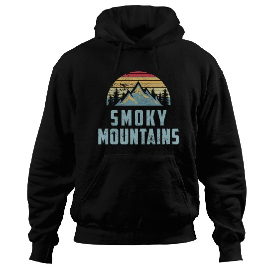 Retro Great Smoky Mountains National Park Hoodies