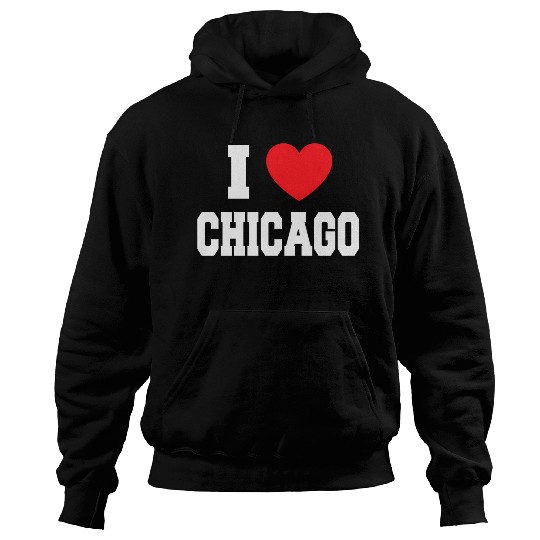 I Love Chicago Hoodies