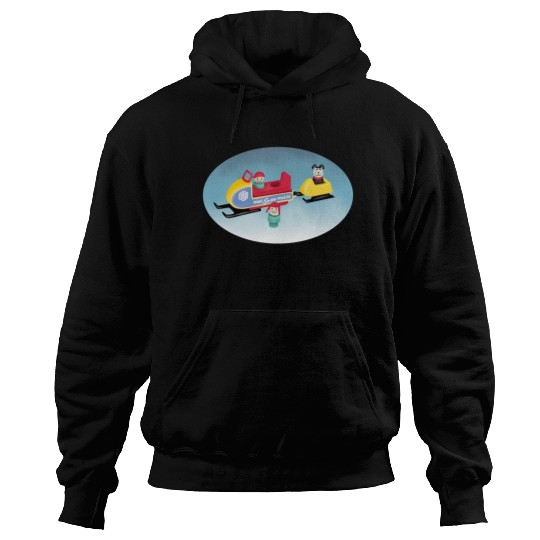fisher price little people snow mobile 2 Hoodies