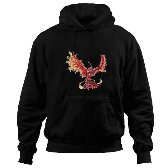 Phoenix From The Ashes Mythical Fire Bird Phoenix Hoodies