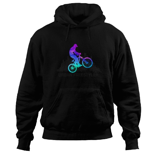 Urban Freestyler BMX Bike Rider Tye Dye Hoodies