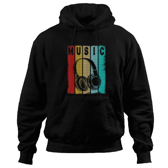 Electronic Music Lover DJ Vintage Retro Hoodies