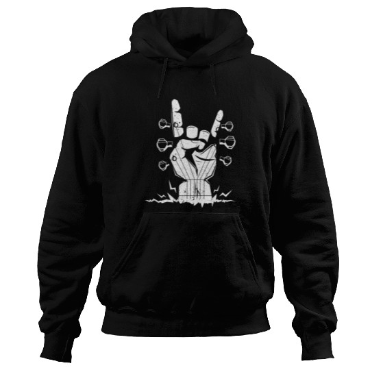 Handrock Guitar Electric Rock Music Lover Hoodies