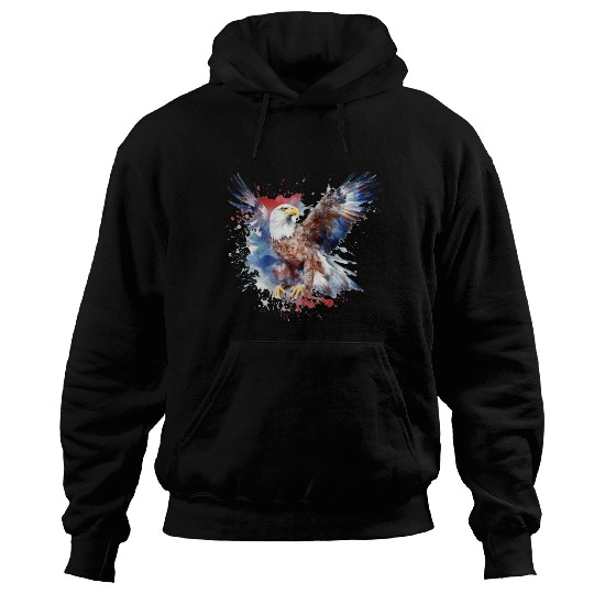 Eagle 4Th July Independent Day Hoodies