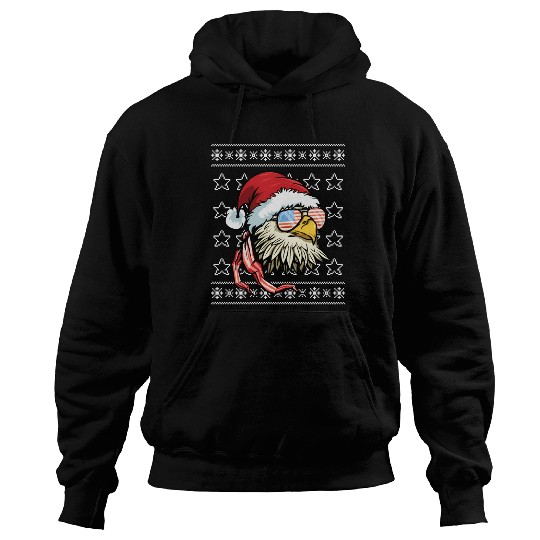 Ugly Usa Flag Bald Eagle Hoodies