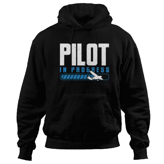 Pilot In Progress Plane Aircraft Student Pilot Hoodies