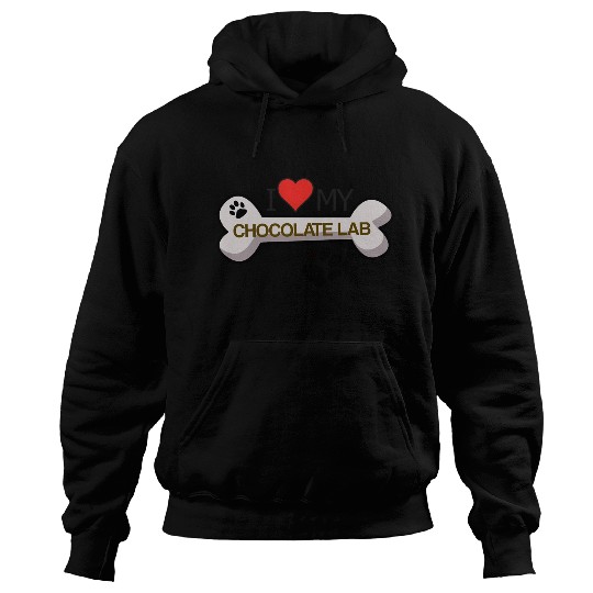 Chocolate Labrador - I Love My Chocolate Lab Hoodies