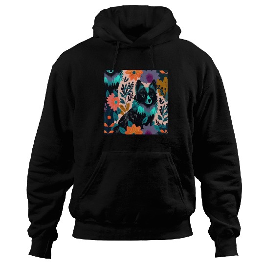 cute colorful Schipperke Hoodies