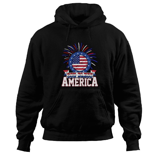 God Bless America Independence Day USA Patriot Hoodies
