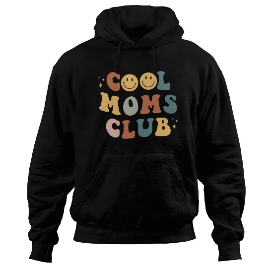 Moms Club On Back Print Hoodies