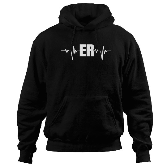 Emergency Medicine Emergency Room Nurse Er Hebeat Hoodies