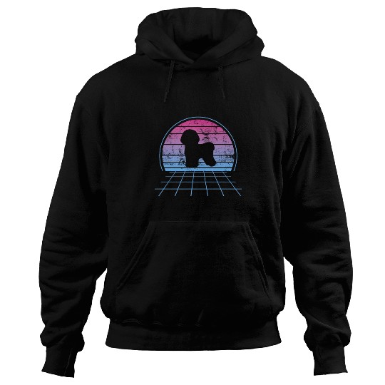 Bichon Frise Silhouette Retro Vintage Hoodies