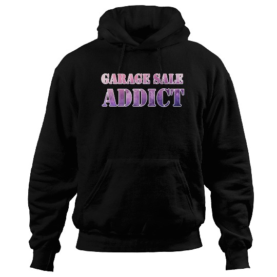 Garage Sale Addict pink purple watercolor Hoodies