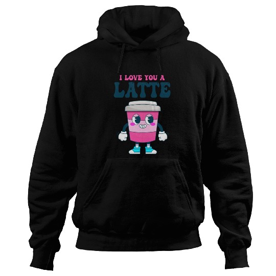I Love You A Latte Couples Romance Hoodies