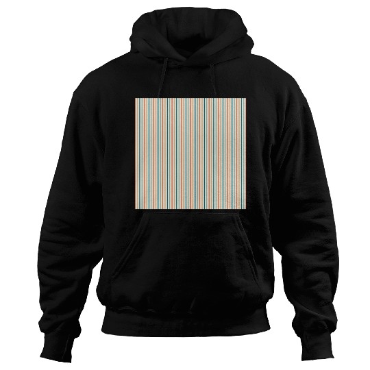 Orange Teal Stripes Hoodies