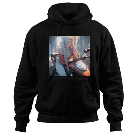 Cool Biker Chick Hoodies