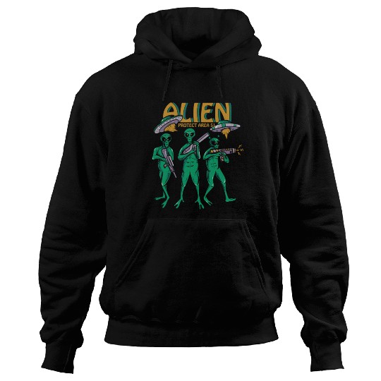 Protect Area 51 Aliens Hoodies