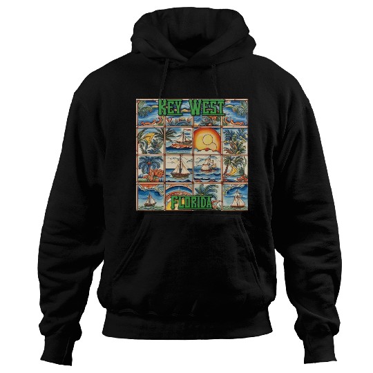 Key West Folk Art Hoodies