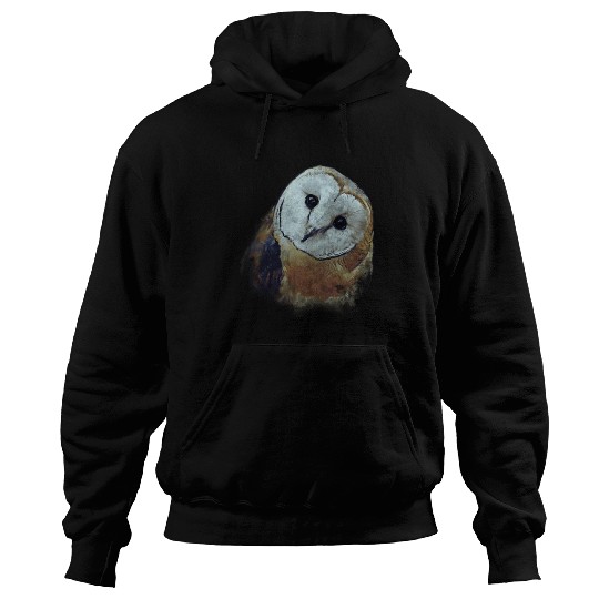 Barn Owl Painting Owl Hoodies