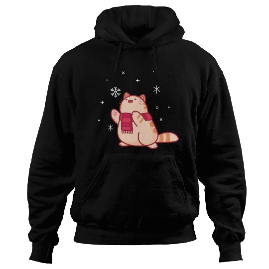 Snowflake Cat Hoodies