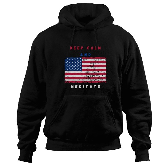 Independence Day Buddha Meditation Hoodies