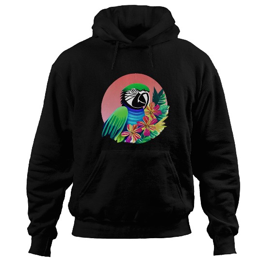 Macaw in the Tropics Hoodies