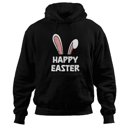 Happy Easter Bunny Rabbit Ears Hoodies