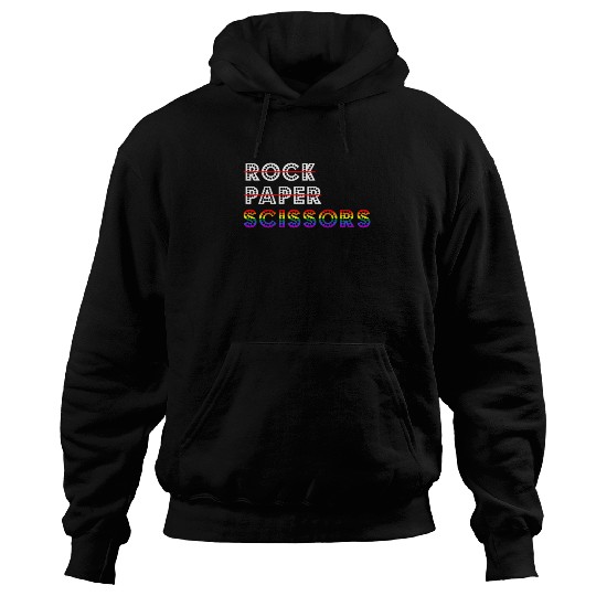 Rock Paper Scissors LGBT For Lesbians Lesbian Cool Hoodies