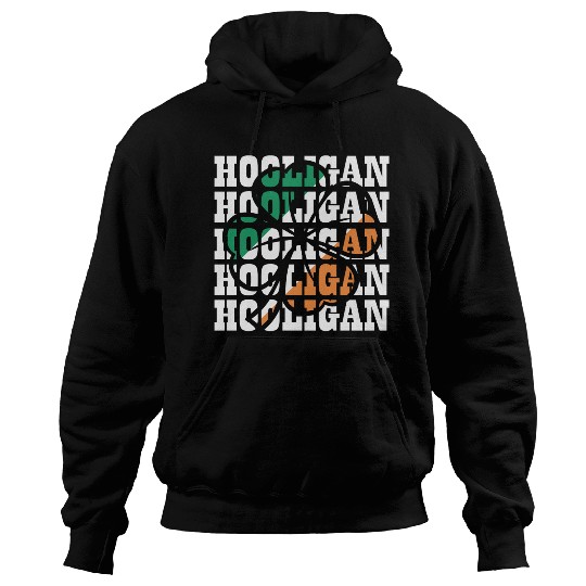 Hooligan Irish Flag Clover Leaf Hoodies